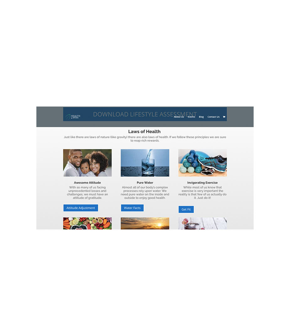 Custom Community Health Website