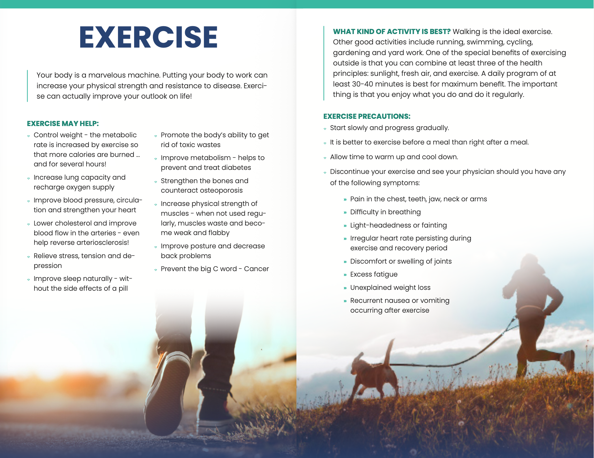 Adult Health Expo Booklets